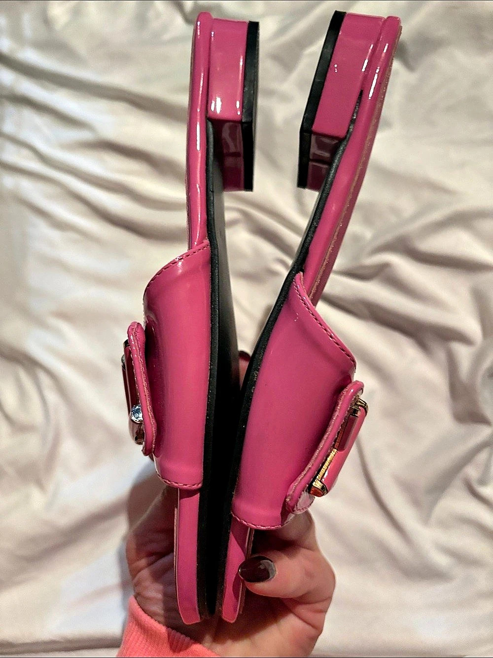Inspired by Logo Slide Sandals Pink EU 38 - Picture 7 of 10